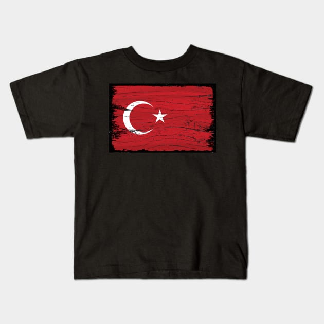 Türkei Flagge NAtion Kids T-Shirt by JG0815Designs